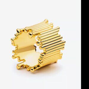 Irregular Wide Copper Ring